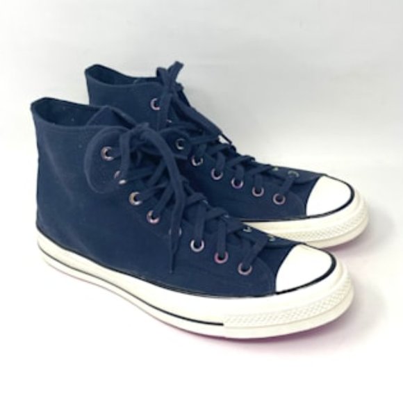 Converse Chuck 70 Shoes Men's HI Obsidian Bold Citron Egret Canvas Size 170491C - Picture 9 of 11
